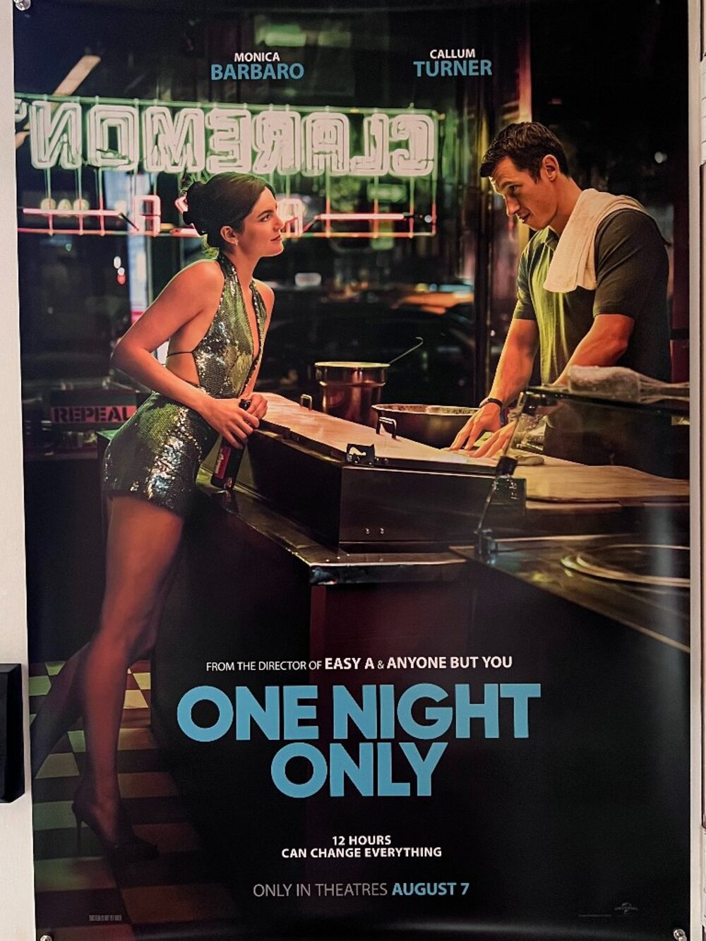 ONE NIGHT ONLY (2026) - ORIGINAL DOUBLE SIDED MOVIE POSTER